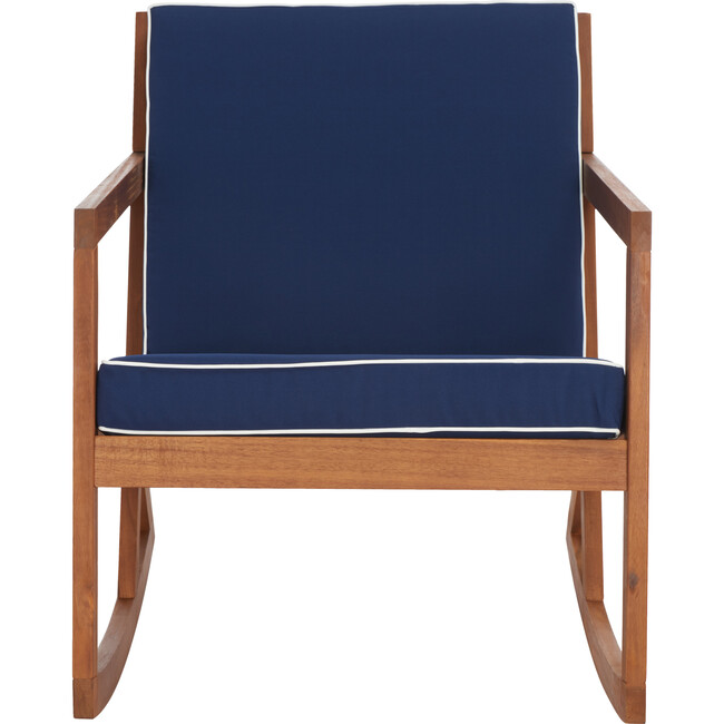 Vernon Rocking Chair, Natural And Navy