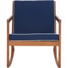 Vernon Rocking Chair, Natural And Navy - Accent Seating - 1 - thumbnail