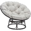 Kiraya Papasan Chair, Brown And Grey - Accent Seating - 2