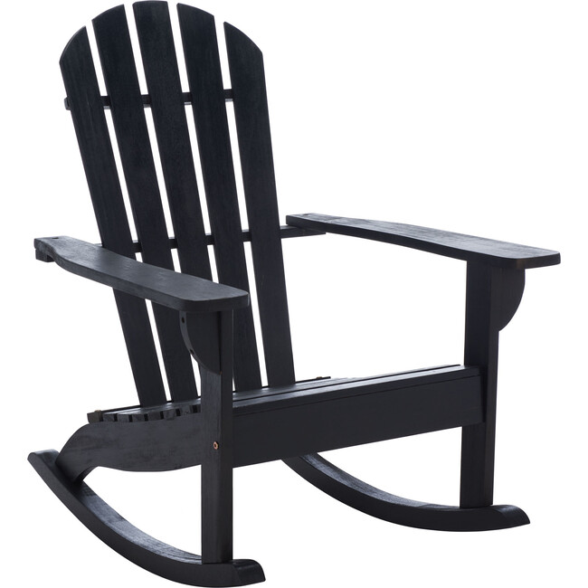 Brizio Adirondack Rocking Chair, Black - Accent Seating - 2