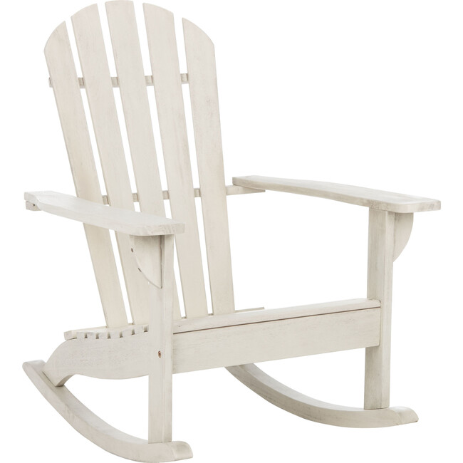 Brizio Adirondack Rocking Chair, White - Accent Seating - 2