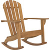 Brizio Adirondack Rocking Chair, Natural - Accent Seating - 2