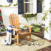 Brizio Adirondack Rocking Chair, Natural - Accent Seating - 3