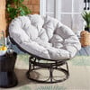 Kiraya Papasan Chair, Brown And Grey - Accent Seating - 4