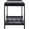 Orland Wooden Tea Trolly, Black - Outdoor Home - 4