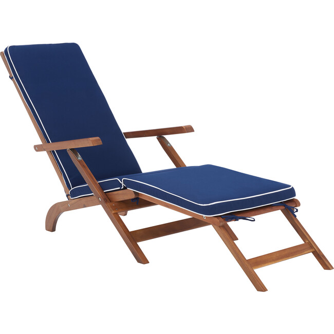 Palmdale Lounge Chair, Natural And Navy - Accent Seating - 2