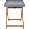 Terance Removable Tray Side Table, Natural And Grey - Accent Tables - 1 - thumbnail