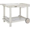 Orland Wooden Tea Trolly, White - Outdoor Home - 2