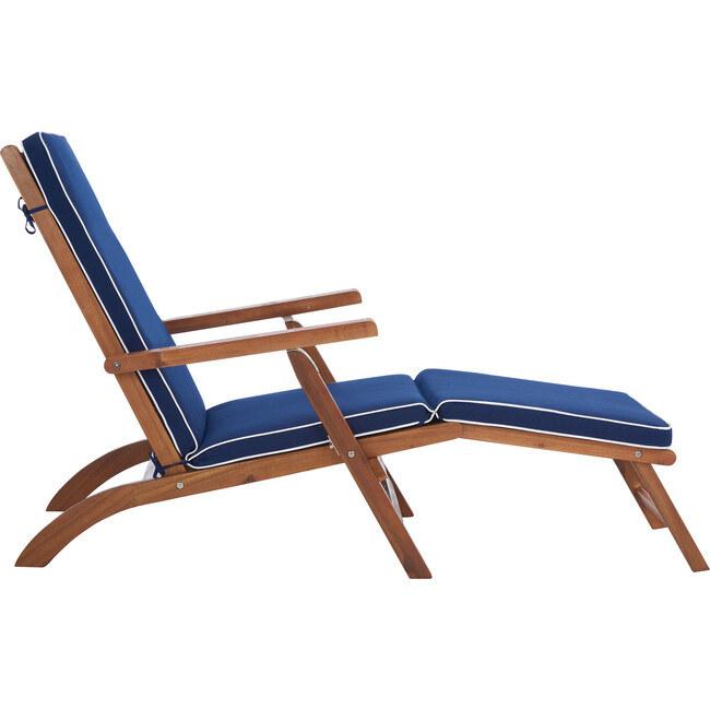 Palmdale Lounge Chair, Natural And Navy - Accent Seating - 3