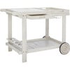 Orland Wooden Tea Trolly, White - Outdoor Home - 3