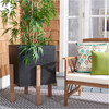 Anston Concrete Planter, Natural And Black - Planters - 3