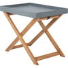 Terance Removable Tray Side Table, Natural And Grey - Accent Tables - 3