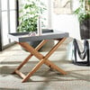 Terance Removable Tray Side Table, Natural And Grey - Accent Tables - 5