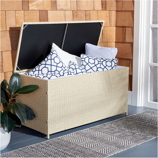 Oliveira Cushion Box, Beige And White Cushion - Storage - 6