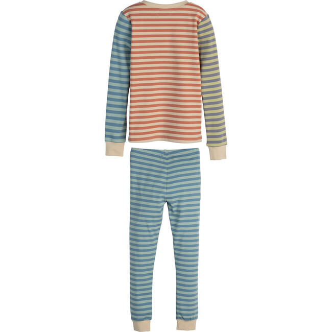 Taylor Long Sleeve Pajama Set, Blue Multi - Pajamas - 3