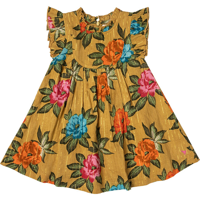 Girls Brayden Dress, Hawaiian Floral - Dresses - 1