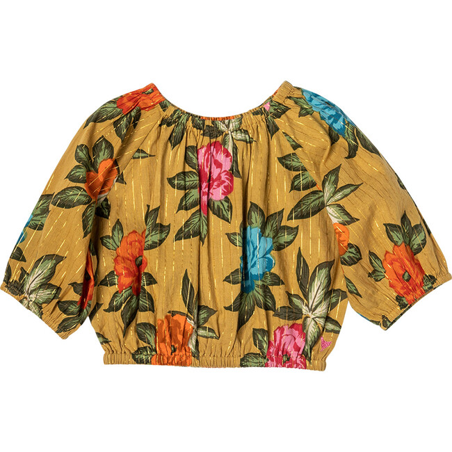 Girls Dylan Top, Hawaiian Floral - Shirts - 1