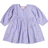 Girls Ava Bella Dress, Lavender Oranges - Dresses - 1 - thumbnail