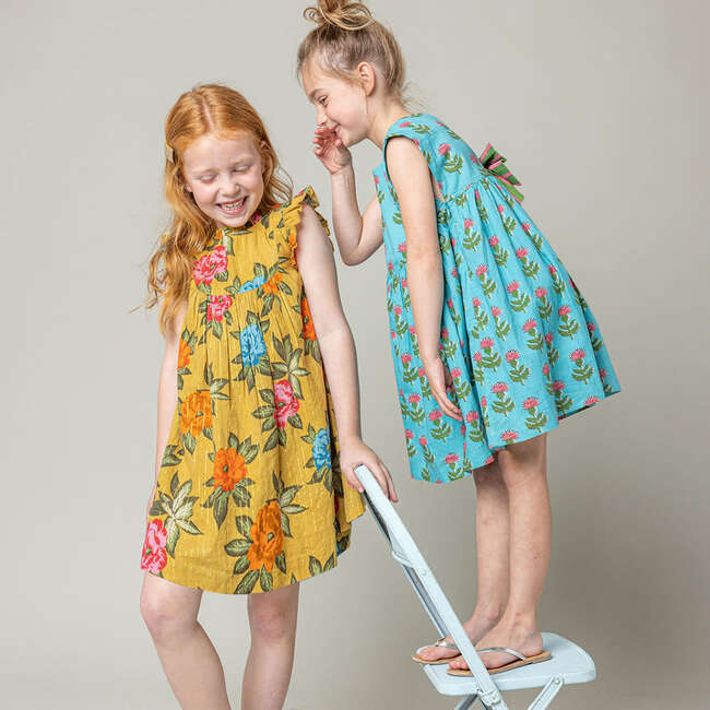 Girls Brayden Dress, Hawaiian Floral - Dresses - 2