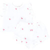 Girls Roey 2-Piece Set, Pink Chickens - Mixed Apparel Set - 1 - thumbnail