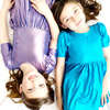 Girls Lame Laurie Dress, Teal Lame - Dresses - 2