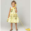 Girls Eloise Dress, Yellow Marigold - Dresses - 2