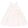 Girls Laura Dress, Pink Tattersall - Dresses - 4