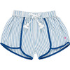 Girls Millie Short, Blue Skinny Stripe - Shorts - 1 - thumbnail