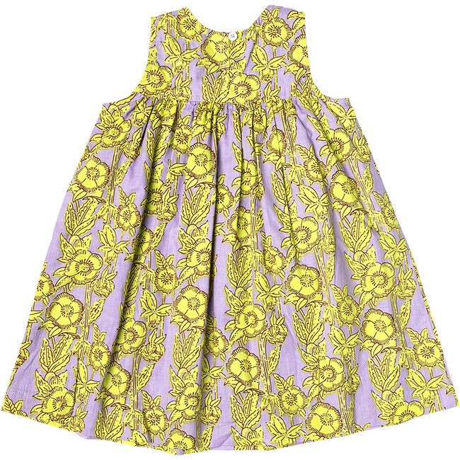 Girls Courtney Dress, Lavender Stem Floral - Dresses - 5