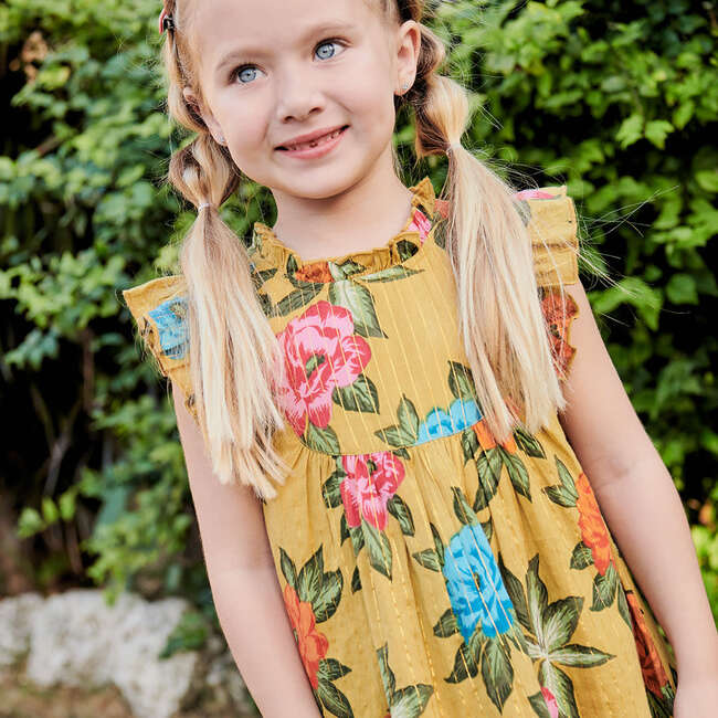 Girls Brayden Dress, Hawaiian Floral - Dresses - 4