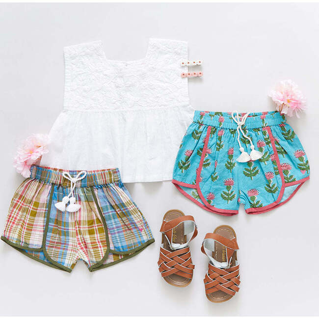 Girls Millie Short, Blue Cornflower - Shorts - 3