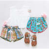 Girls Millie Short, Blue Cornflower - Shorts - 3