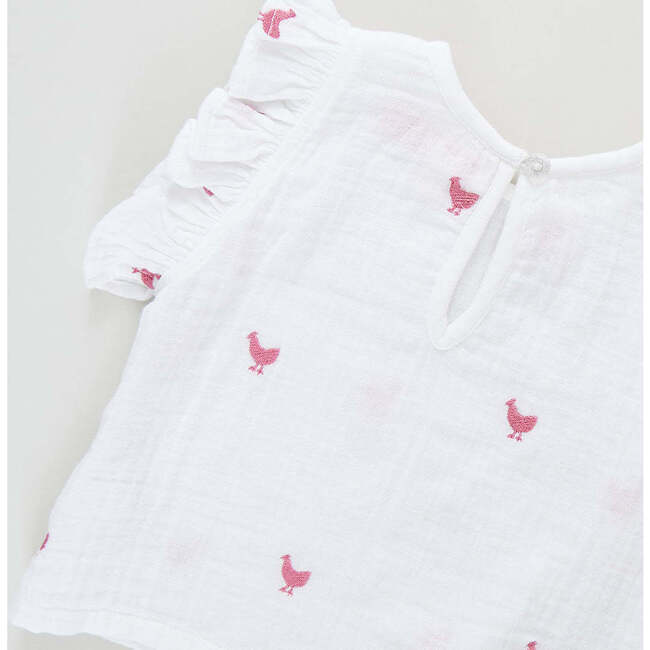 Girls Roey 2-Piece Set, Pink Chickens - Mixed Apparel Set - 4