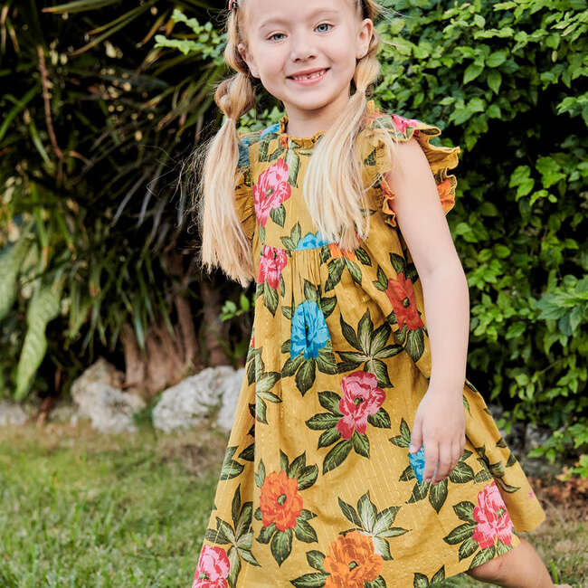 Girls Brayden Dress, Hawaiian Floral - Dresses - 5