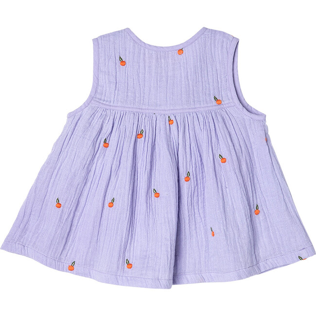 Girls Jade Top, Lavender Oranges - Shirts - 4