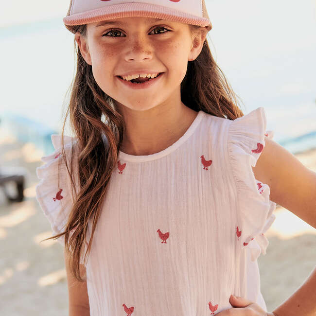 Girls Roey 2-Piece Set, Pink Chickens - Mixed Apparel Set - 6