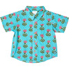 Boys Jack Shirt, Blue Cornflower - Shirts - 1 - thumbnail