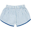 Girls Millie Short, Blue Skinny Stripe - Shorts - 5