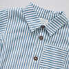 Boys Jack Shirt, Blue Skinny Stripe - Shirts - 2