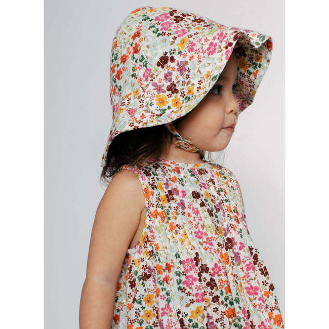 Baby Girls Sun Hat, Multi Ditsy Floral - Hats - 2