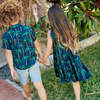Boys Jack Shirt, Navy Palm Trees - Shirts - 4