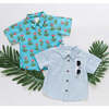 Boys Jack Shirt, Blue Skinny Stripe - Shirts - 3