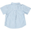 Boys Jack Shirt, Blue Skinny Stripe - Shirts - 4