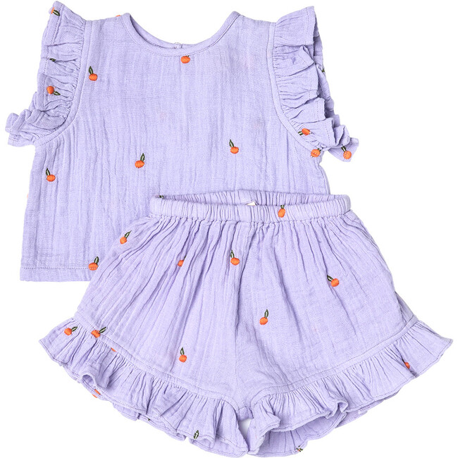 Baby Girls Roey 2-Piece Set, Lavender Oranges