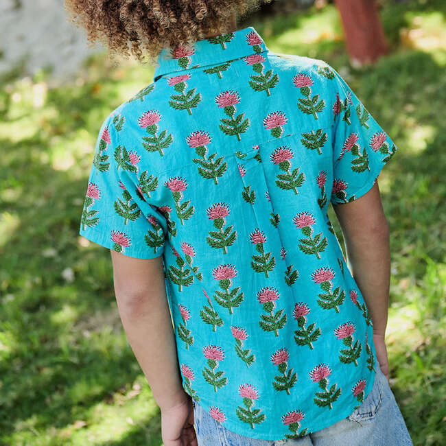 Boys Jack Shirt, Blue Cornflower - Shirts - 5