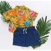 Boys Jack Shirt, Hawaiian Floral - Shirts - 5