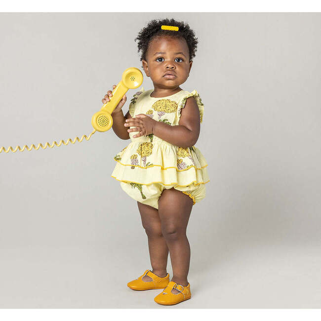 Baby Girls Heidi Bubble, Yellow Marigold - Onesies - 2