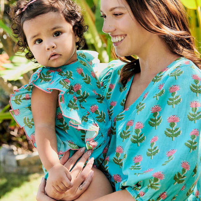Baby Girls Katniss Bubble, Blue Cornflower - Onesies - 3