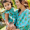 Baby Girls Katniss Bubble, Blue Cornflower - Onesies - 3