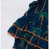 Baby Girls Heidi Bubble, Navy Palm Trees - Onesies - 3
